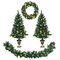 4 Feet Battery Operated Pre-Lit Christmas Tree Set with 24" Wreath and 9 Fete Garland 200 LED Lights